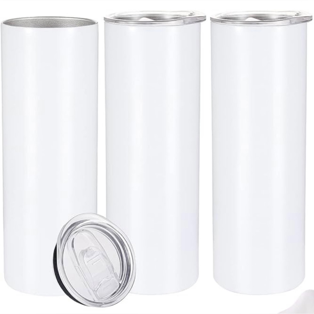 Sublimation Tumblers (Set of 6) for Heat Transfer, Stainless Steel Travel Mug
